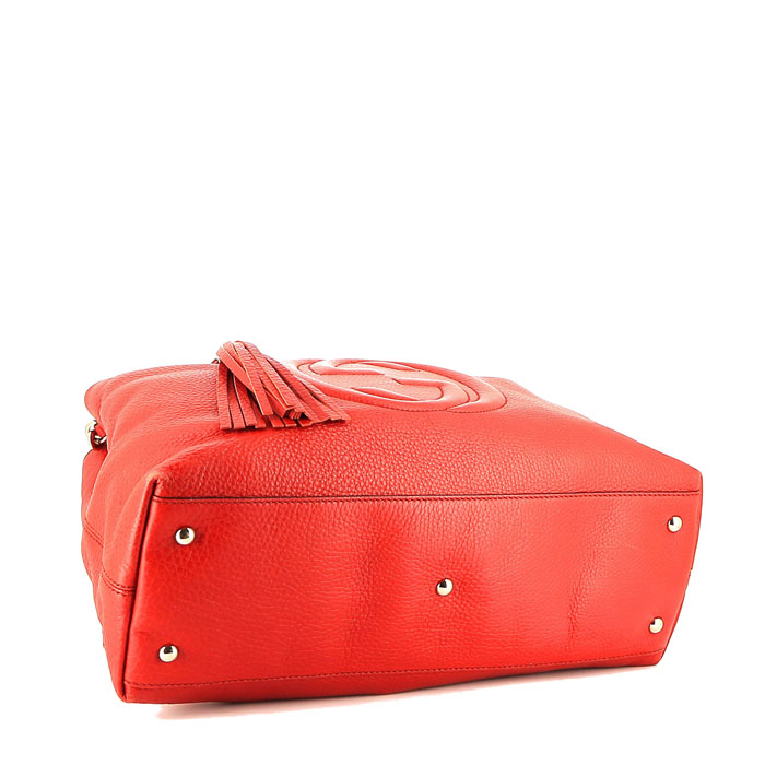 Bolso bandolera Gucci  Soho en cuero rojo - Detail D5