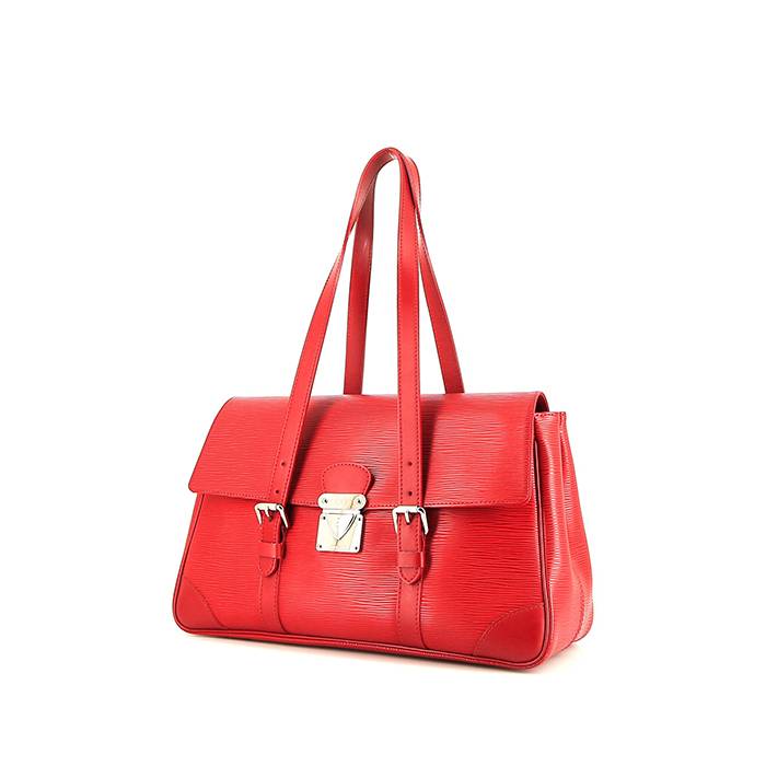 Louis Vuitton  Ségur bag worn on the shoulder or carried in the hand  in red epi leather - 00pp