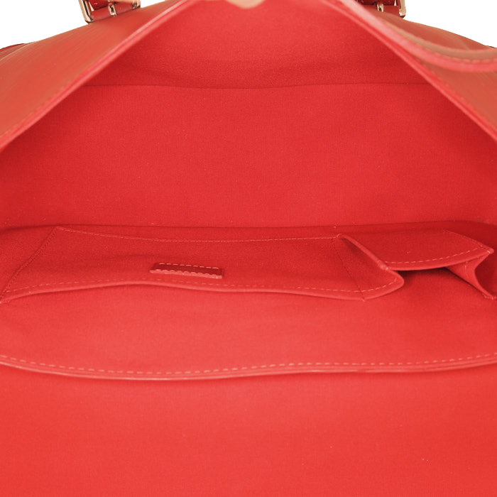 Sac porté épaule ou main Louis Vuitton  Ségur en cuir épi rouge - Detail D2