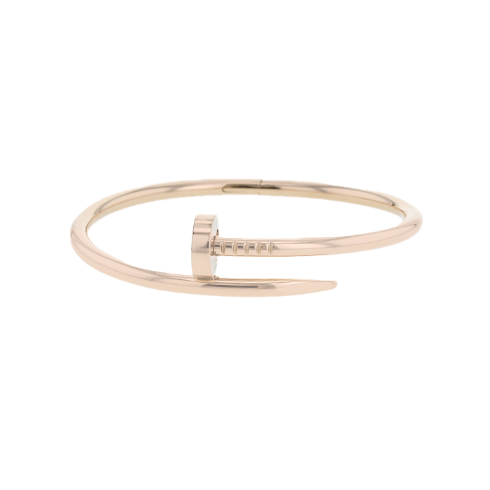 Cartier Juste Un Clou Nail Bracelet In 18k Rose Gold Size 16 C260   Brilliance Jewels Fine Jewelry And Luxury Watches