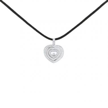 Colgante Chopard Happy Spirit de oro blanco y diamantes