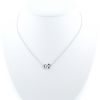 Collar Fred Chance Infinie modelo mediano de oro blanco y diamantes - 360 thumbnail
