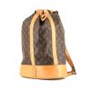 Bolso para llevar al hombro Louis Vuitton  Randonnée en lona Monogram y cuero natural - 00pp thumbnail