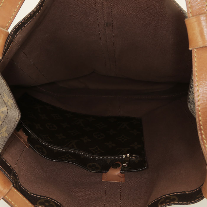 Borsa a spalla Louis Vuitton  Randonnée in tela monogram e pelle naturale - Detail D2