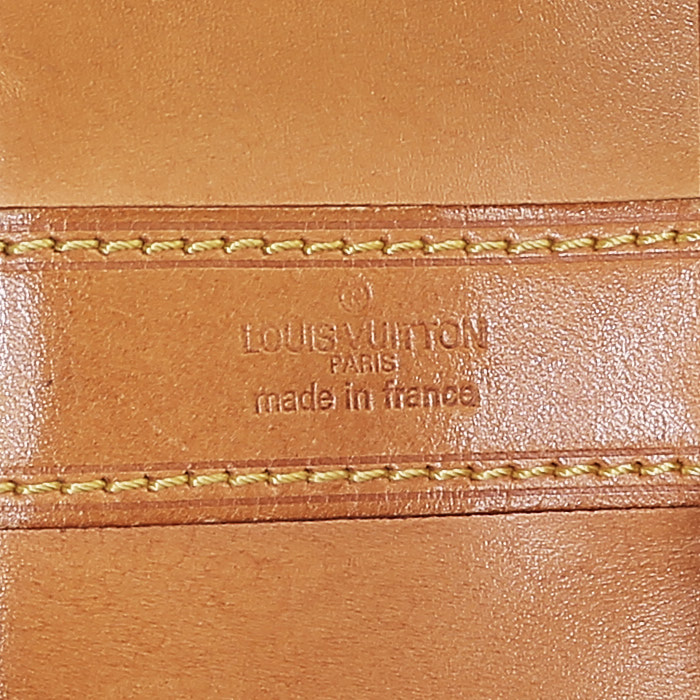 Bolso para llevar al hombro Louis Vuitton  Randonnée en lona Monogram y cuero natural - Detail D3