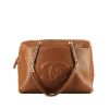 Chanel   handbag  in brown leather - 360 thumbnail