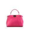 Fendi  Mini Peekaboo shoulder bag  in pink leather - 360 thumbnail