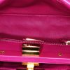 Fendi  Mini Peekaboo shoulder bag  in pink leather - Detail D3 thumbnail