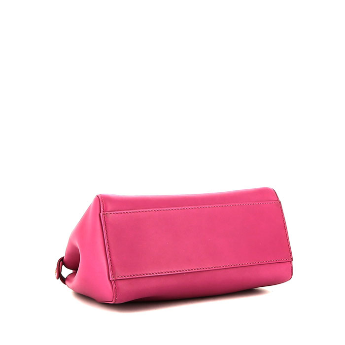 Sac bandoulière Fendi  Mini Peekaboo en cuir rose - Detail D5