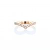 Chaumet Joséphine Aigrette ring in pink gold and diamonds - 360 thumbnail