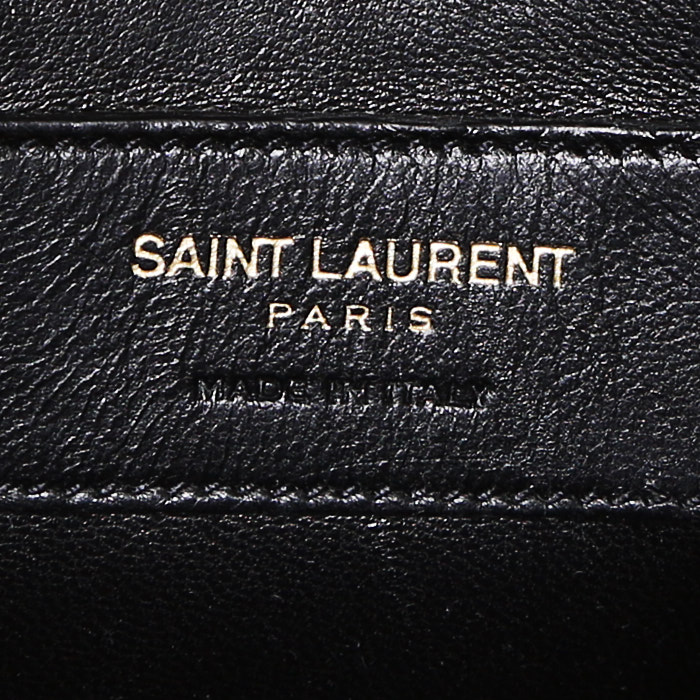 Sac bandoulière Saint Laurent   en cuir noir - Detail D3