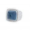 Fred Pain de Sucre large model ring in white gold, diamonds and topaz - 00pp thumbnail