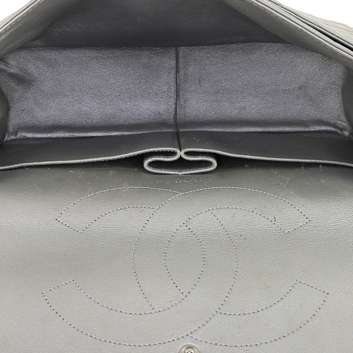Borsa Chanel   in pelle trapuntata argentata - Detail D3