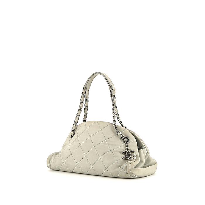Chanel   handbag  in grey leather - 00pp