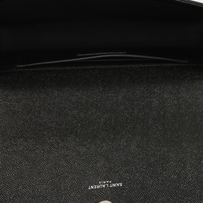 Bolsito de mano Saint Laurent  Kate en cuero negro - Detail D2