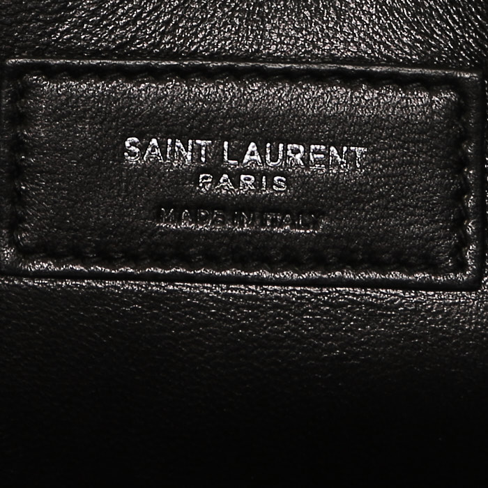 Pochette Saint Laurent  Kate en cuir noir - Detail D3