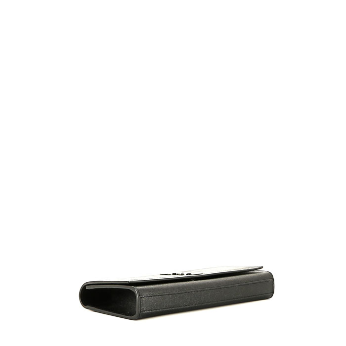 Pochette Saint Laurent  Kate en cuir noir - Detail D4