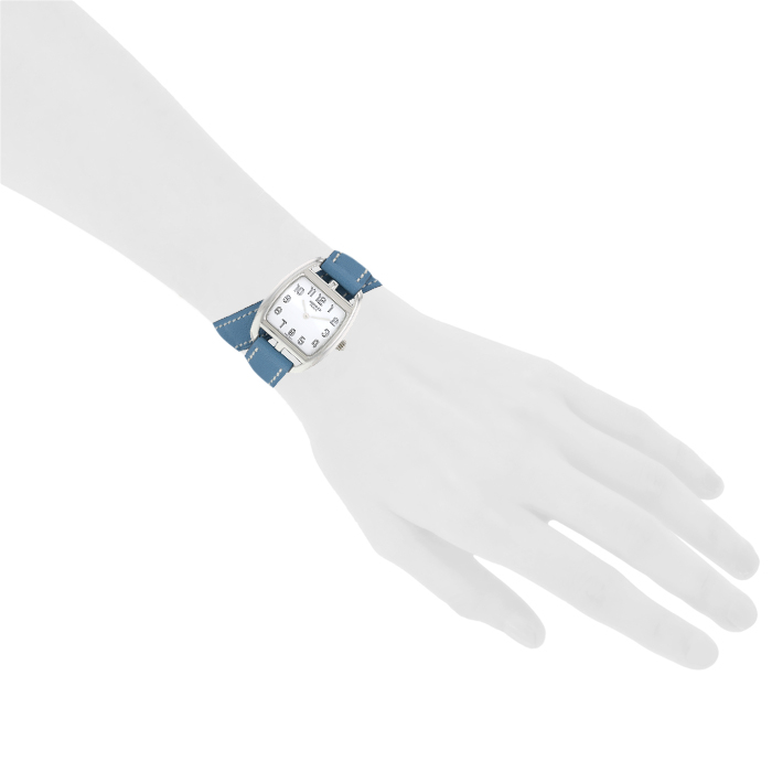 Orologio Hermès Cape Cod Tonneau in acciaio Ref: Hermès - CT1.210  Circa 2010 - Detail D1