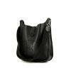 Bolso bandolera Hermès  Evelyne modelo mediano  en cuero Fjord negro - 00pp thumbnail