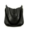 Bolso bandolera Hermès  Evelyne modelo mediano  en cuero Fjord negro - 360 thumbnail