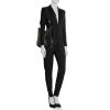 Bolso bandolera Hermès  Evelyne modelo mediano  en cuero Fjord negro - Detail D1 thumbnail