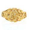 Brazalete semiarticulado Vintage  de oro amarillo, diamantes y rubíes - 360 thumbnail