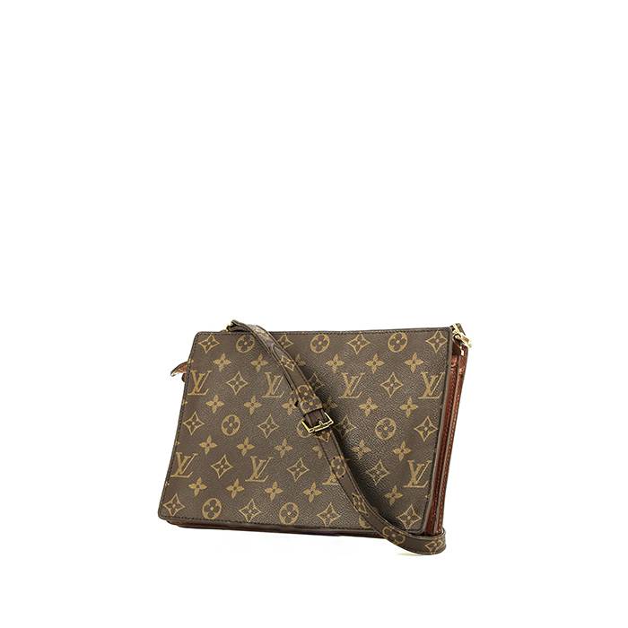 Louis Vuitton   shoulder bag  in brown monogram canvas  and brown leather - 00pp