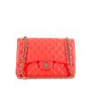 Chanel  Timeless Jumbo shoulder bag  in red quilted leather - 360 thumbnail