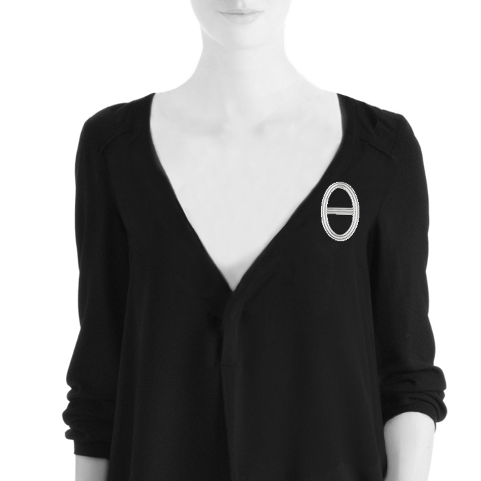 Spilla Hermès Farandole in argento - Detail D1