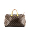 Louis Vuitton  Speedy 40 handbag  in brown monogram canvas  and natural leather - 360 thumbnail