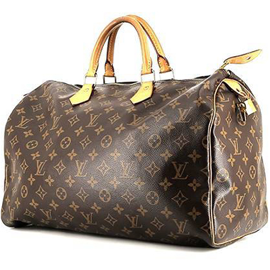 Customized Louis Vuitton Speedy Pink Panther and Marilyn handbag in brown  canvas at 1stDibs
