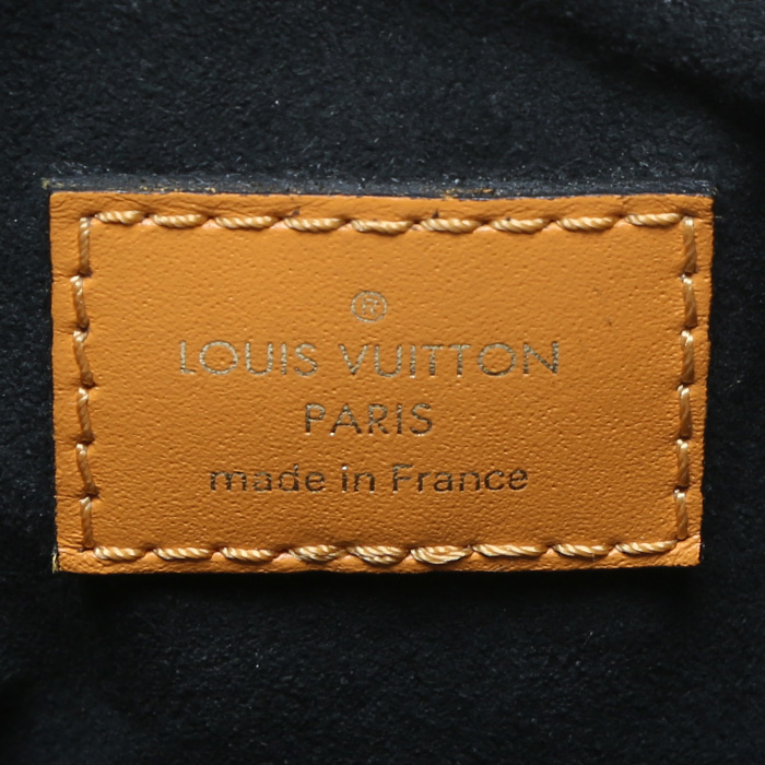 Sac cabas Louis Vuitton  Maida Hobo en toile damier ébène et cuir noir - Detail D3