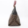 Shopping bag Louis Vuitton  Maida Hobo in tela a scacchi ebana e pelle nera - Detail D6 thumbnail