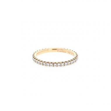 Alianza Cartier Etincelle de oro rosa y diamantes