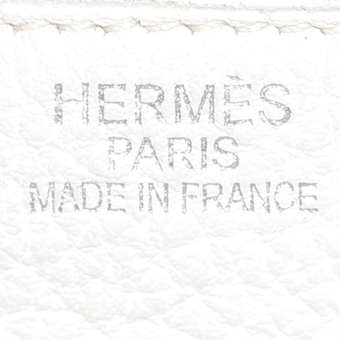 Sac à main Hermès  Birkin 40 cm en cuir togo blanc - Detail D3