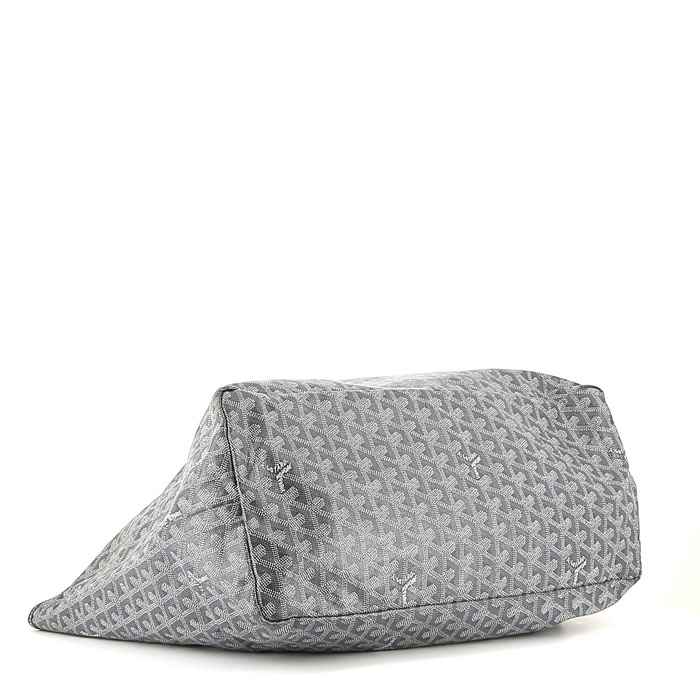 Shopping bag Goyard  Saint-Louis in tela Goyardine grigia - Detail D4