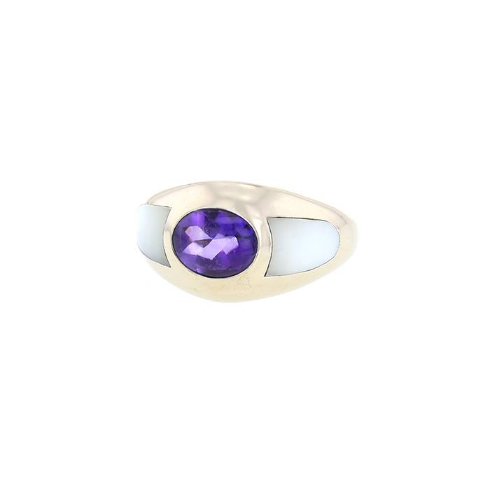 Mauboussin  ring in white gold, amethyst and mother of pearl - 00pp