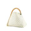 Louis Vuitton  Artsy medium model  handbag  in azur damier canvas  and natural leather - 00pp thumbnail