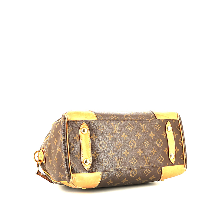 Sac à main Louis Vuitton  Retiro en toile monogram et cuir naturel - Detail D5