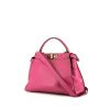 Fendi  Peekaboo medium model  handbag  in pink leather - 00pp thumbnail
