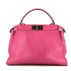 Fendi  Peekaboo medium model  handbag  in pink leather - 360 thumbnail