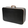 Hermès  Vintage suitcase  in black and brown leather - Detail D2 thumbnail