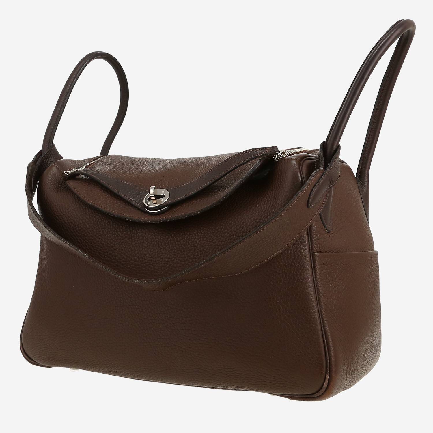 Sac à main Hermès  Lindy en cuir togo marron