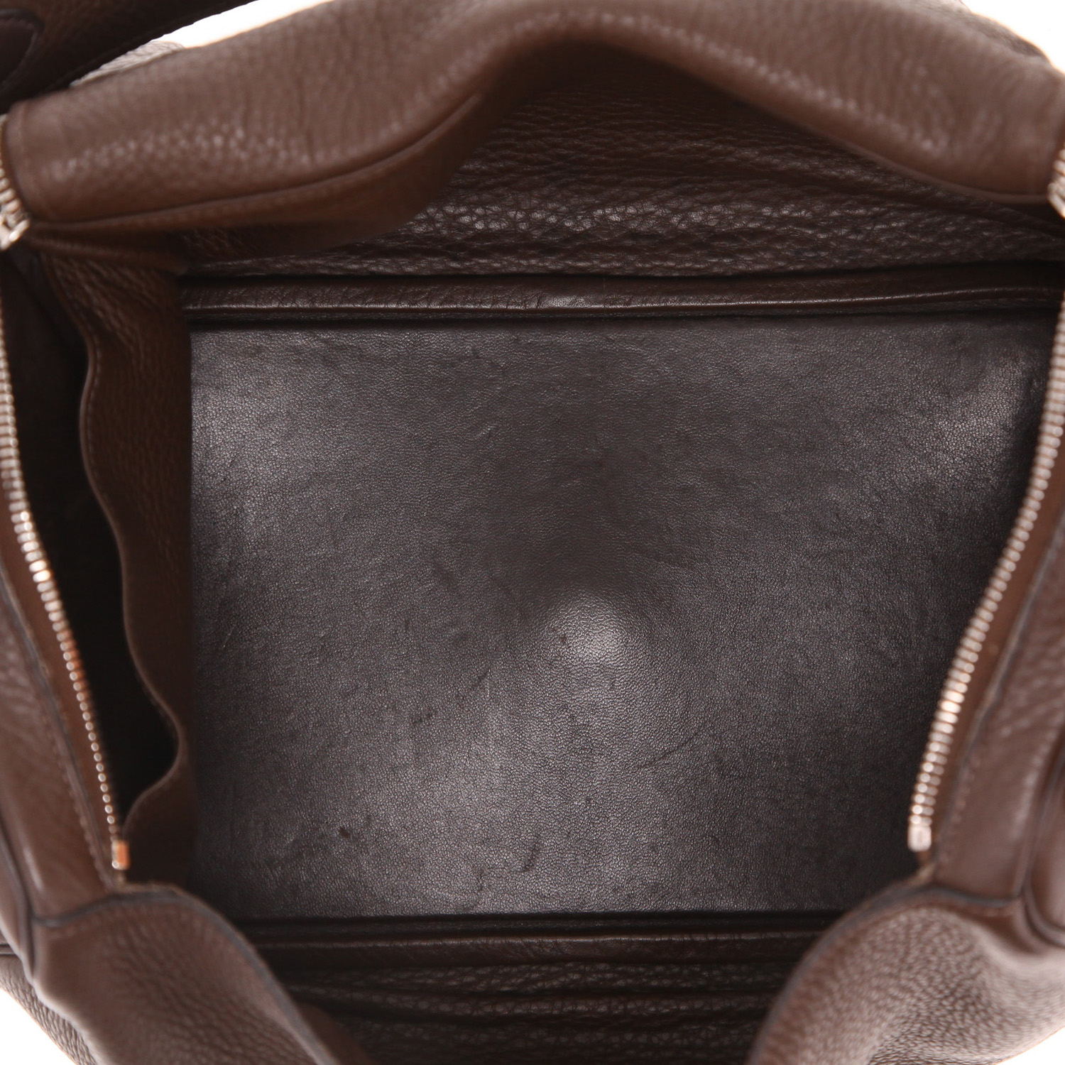 Sac à main Hermès  Lindy en cuir togo marron - Detail D3