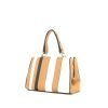 Prada   handbag  in beige, white and black tricolor  leather - 00pp thumbnail