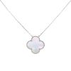 Van Cleef & Arpels Magic Alhambra necklace in white gold and mother of pearl - 00pp thumbnail