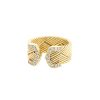 Open Cartier C de Cartier ring in yellow gold and diamonds - 00pp thumbnail