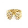 Anello aperto Cartier C de Cartier in oro giallo e diamanti - 360 thumbnail