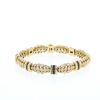 Vintage  bracelet in yellow gold, diamonds and sapphires - 360 thumbnail