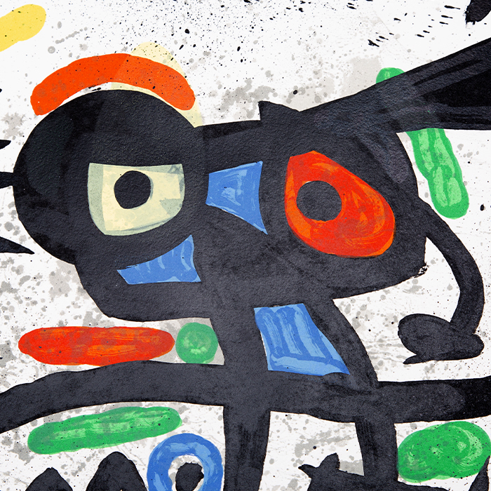 Joan Miró, "Barrio Chino", lithograph in colors on paper, signed and numbered, of 1971 - Detail D1